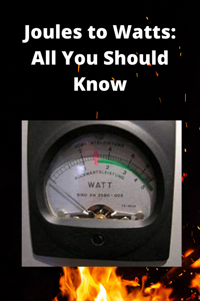 Joules to Watts All You Should Know Easy Rapid Calcs