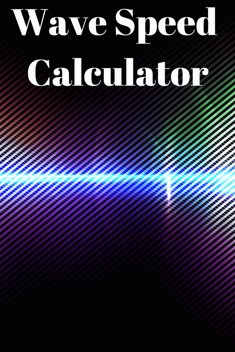 Wave Speed Calculator Easy Rapid Calcs